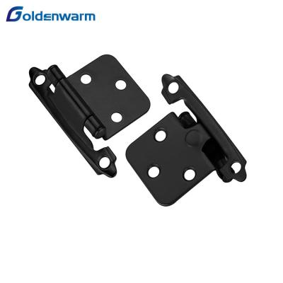 China 1/2 Inch Modern Kitchen Black Self Closing Cabinet Hinge for sale