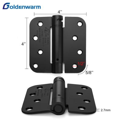 China modern goldenwarm black door hinges 4 inch spring self closing door hinges for sale