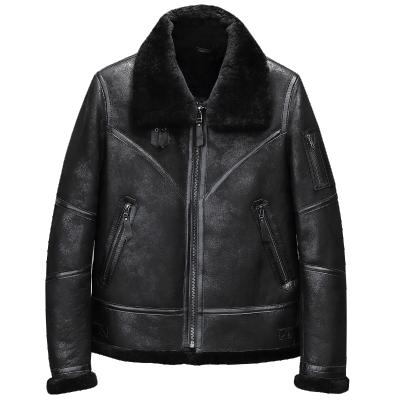 China Viable Men's Leather Jacket For Biker Distressed Genuine Lambskin High Quality Material - Wholesale Price for sale