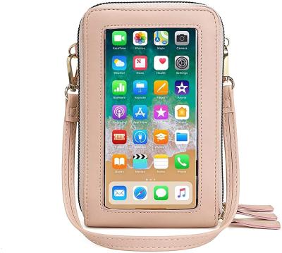 China Waterproof Small Cross - Body Cell Phone Bag For Women, Mini Shoulder Handbag Wallet Card Hold Purse for sale