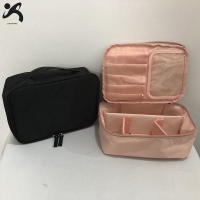 China Fashion Kids Lace Full Grain Wash Nylon Leather Custom Lady Bags Big Make Up Bag for sale