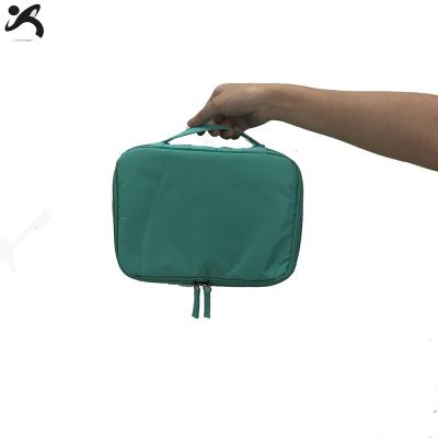 China Fashion genuine waterproof makeup holder graft for women travel luxury leather men clear cosmetic bag for sale