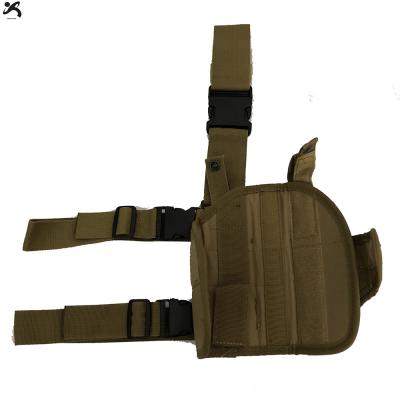 China Custom Factory Hot Sale Outdoor Hunting Nylon Leg Holster Gun Carry Tactical Camouflage Gun Holster for sale