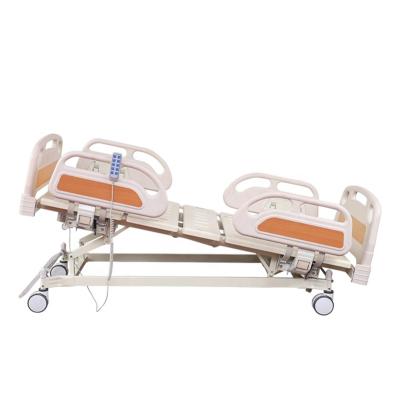 China Plastic Folding Patient Care Function ICU Centers Factory Price ABS 5 Home Nursing Electric Hospital Bed Te koop