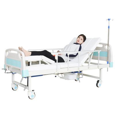 Chine Multi-Functional Nursing Home Medical Bed Hospital Manual Bed Ex-factory ICU Centers Bed Adjustable ABS Home Nursing Bed à vendre