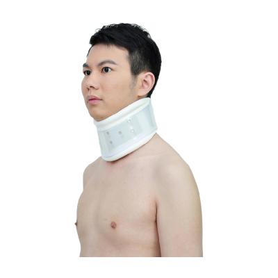 China Multifunctional Breethable Hole Neck Pain Reliever Rehabilitate Medical Adjustable Collar Neck Brace Immobilizer for sale