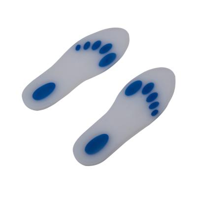 China Custom Full Body Silica Gel Silicone Running Insole For Feet Flat Insoles Arch Support Orthopedic Plantar Fasciitis for sale