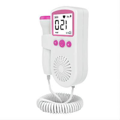 China Portable Home Portable Fetal Monitor Built-in Speaker Baby Doppler Hospital Clinic Fetal Doppler Ultrasound for sale