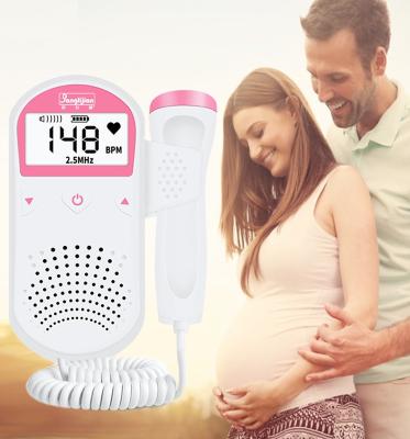 China Home Clinic Hospital Improved Fetal Healthy Heart Rate Detector No Radiation 3.0MHz LCD Display Color Doppler Heart Rate Pregnancy Fetal Home Baby Monitor for sale