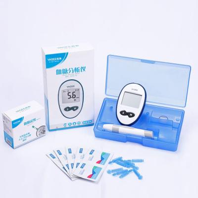 China High Accurate Plastic GLM-76 Glucometer With Test Strips Electronic Digital Blood Glucose Meter for sale