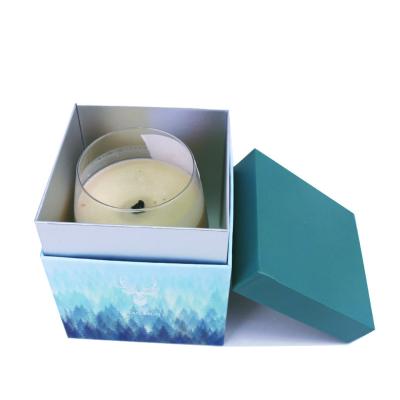 China Biodegradable Custom Logo Candle Gift Box Aromatherapy Printed Rigid Cardboard for sale