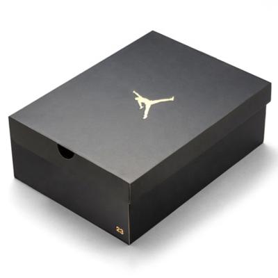 China Recycled Materials Cardboard Custom Shoes Box Rigid Box For Shoes Packaging for sale