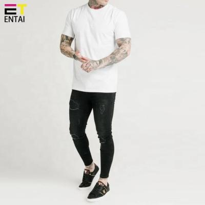 China New Style 100% Round Neck Shirt Cotton Custom Sport Oversize QUICK DRY Gym White T-Shirt For Men for sale