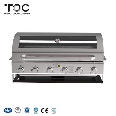 China Professional Manufacturing Easily Assembled 6 Burners Built-in Stainless Steel BBQ Gas Grills for sale