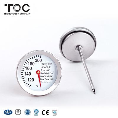 China 430 Stainless Steel Body Cheapest High Quality Household Kitchen BBQ Gas Grill Temperature Gauge for sale