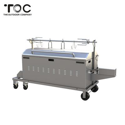 China Wholesale Easily Assembled Stainless Steel Pork Roast BBQ BBQ Grill Pork Lamb Spit Rotisserie Rotisserie for sale