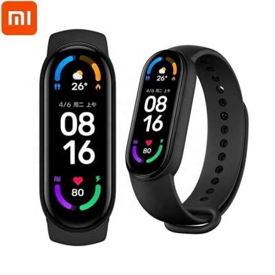 China Original Xiaomi Heart Rate Monitor Fitness Tacker Color Screen Smart Watch Wristband MI Band 5 MP3 Playback for sale