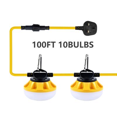 China Industrial Plug 100FT 100W ip65 High Lumen Industrial Plug 100W ip65 Light UK Waterproof Indoor Outdoor 220V Connecting Construction Led Rope Light for sale