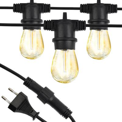 China 48FT led string light waterproof connectable edison bulb outdoor vintage led bulb e27 string light for sale