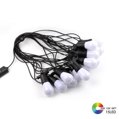 China Tuya New Smart Led String Light Factory Supply LED Light Multicolor RGB Bulbs Smart Christmas Led String Lights for sale