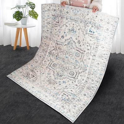 China Washable Popular 3D Printed Living Room Area Rug Decorative Soft Washable Carpet for sale