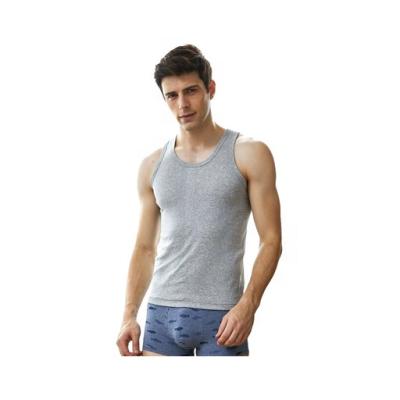 China Wholesale Fashion High Quality Fashion Polyester White Black Gray Men's Sleeveless Slim Elastic Men's Clothing QUICK DRY Sport Tank Top for sale