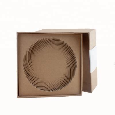 China Brown Speciaty Recyclable Eco-friendly Cardboard Custom Tea Packaging Gift Boxes With Elastic Store for sale