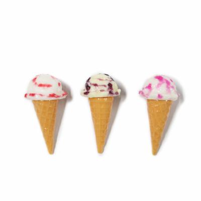 China Fake World Plastic Fake Ice Cream Cone Miniature Food Toy for sale