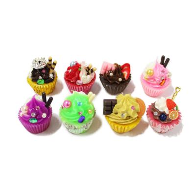 China Fake food global plastic diy toy cup miniature cake for sale