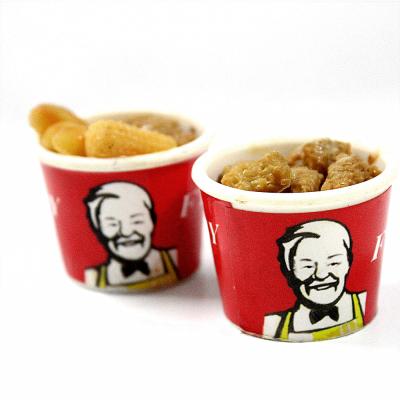 China Plastic Fake Global Food Dollhouse Chicken Bucket Food Toy for sale