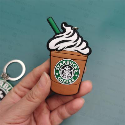 China Best Gift Cheap Giveaway Campaign Gift Idea Custom Design Logo PVC Rubber Key Chain For Giveaways for sale