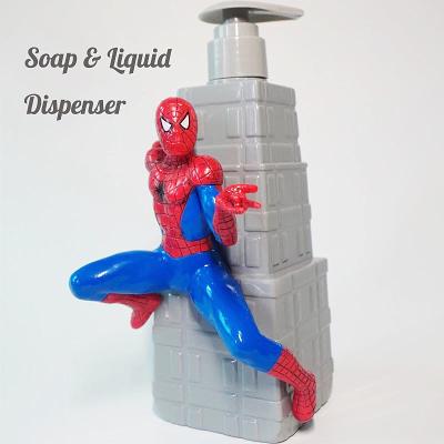 China Marvel 3D Spiderman Gift 3D Spiderman Gift Oriented Refillable Liquid Soap Dispenser Marvel Oriented Refillable Liquid Soap Dispenser For Bathroom Decor 11.3 fl oz for sale