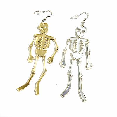 China Cool shape earring party accessories hotsale earring party cool acrylic skeleton shape cool shape earring for sale