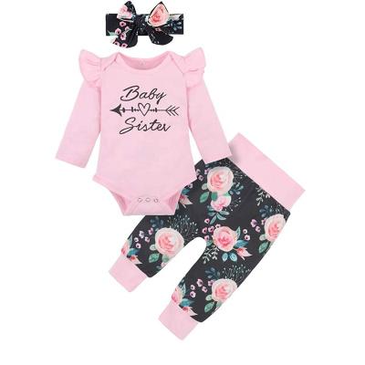 China Wholesales Gift Anti Shrink Floral Print Soft Newborn Girls Toddler Biker Shorts Tank Tops Set Two Piece Set for sale