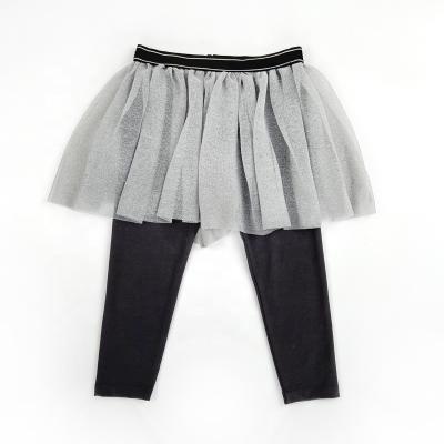 China Anti-wrinkle girl leggings with tutu skirt for sale