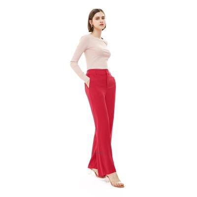 China 2020 hot sale anti-pilling palazzo pants women long with fly/zipper pocket for sale