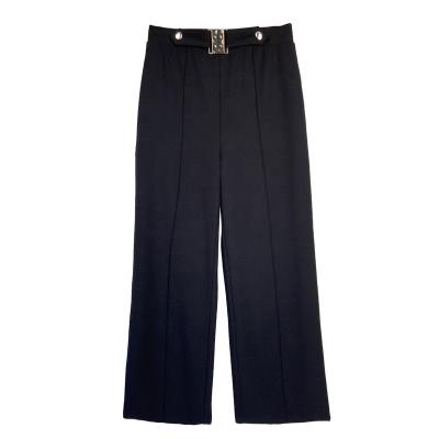 China High Leg Wide Leg Palazzo Lounge Pants Anti-Wrinkle Women's Stretch Wide Leg Trousers for sale