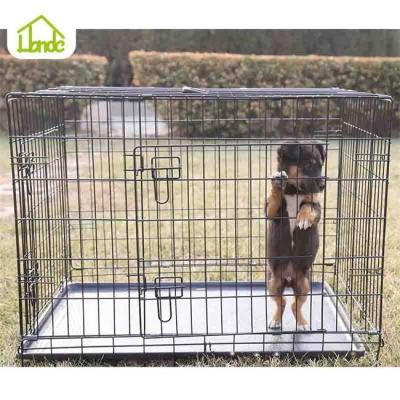 China Breathable Durable Large Outdoor Folding Dog Cage for sale