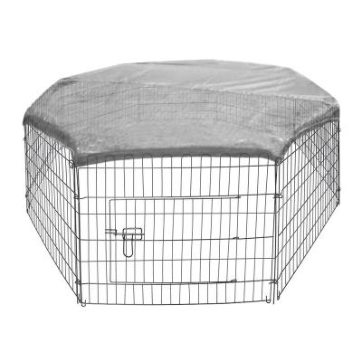 China Breathable Metal Galvanized 8 Panel Folding Wire Small Puppy Dog Playpen for sale