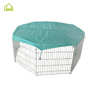 China Breathable portable silver dog kennel / dog corral playpen panels for sale