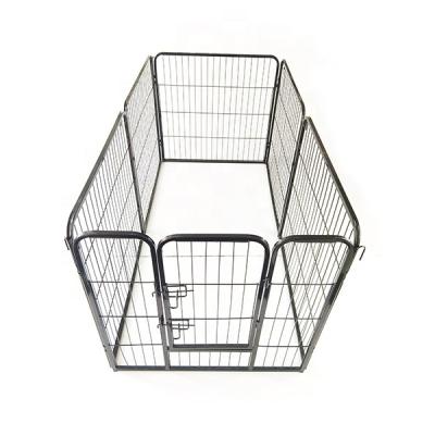 China Breathable Square Barrier Pet Cages Tube Pet Barrier Dog Run Metal Pet Playpen for sale