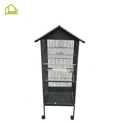 China Wholesale Breathable Newly Designed Metal Bird Cage For Large Parrot for sale