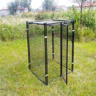 China Large Breathable Black Outdoor Dog Crate Crate for sale