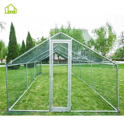 China Large Breathable Walk-in Metal Hen Cage Chicken Cage With Waterproof Cover for sale