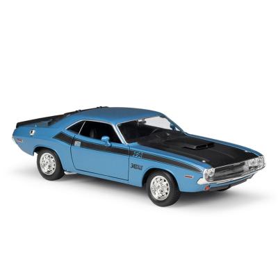 China Toy Welly Diecast Car Model Scale Diecast 1/24 1970 Dodge Charger T/A Ally Model Car Children's Toy Decoration for sale