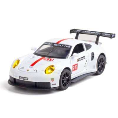 China Diecast Toy 1:32 Diecast Car Racing Toys 911RSR Alloy Version Ornaments Children Model Sports Car Model for sale