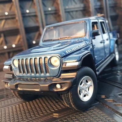 China Toy JKM 1/32 Scale Model Car Cowboy Diecast Sound & Light Front Wheel Steering Car Model Toys for sale