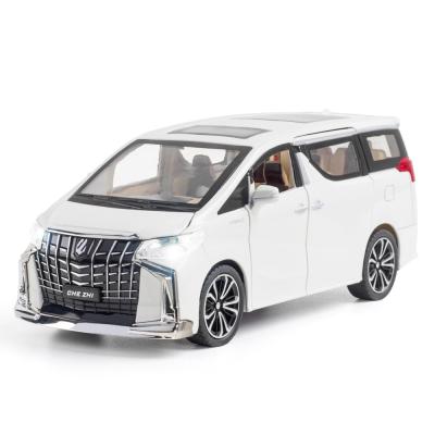 China Diecast Toy 1:24 Scale Model Car Open Door Die Cast Metal Car Alphard Diecast Toy Vehicles for sale