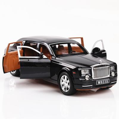 China 1:24 Diecast Toy Vehicle Toy Car Six-Door Toy Car Diecast Model Noise And Light Rolls Royce Phantom Boy Car for sale