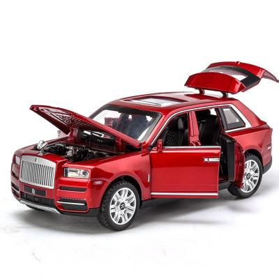 China Diecast Toy 1:32 Diecast Alloy Car Model Sound And Light Pull Back Rolls Royce Cullinan SUV for sale